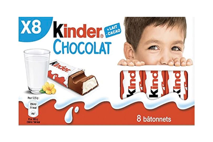 كيندر 100 جرام 44 جرام × 8
