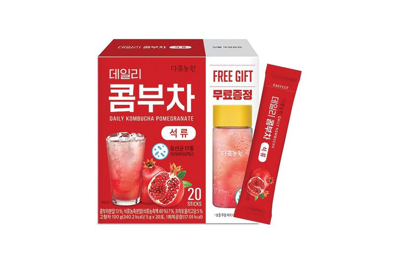 ديلي كومبوتشا بنكهة الرمان من دانونجوون 5 جم × 20 ظرف + هدية