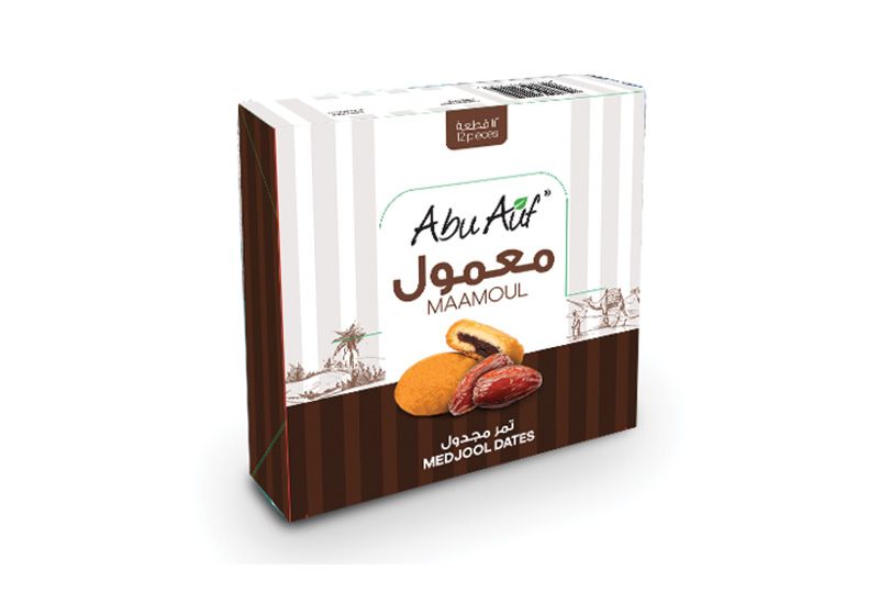 ابو عوف معمول تمر مجدول علبة 12 قطعة
