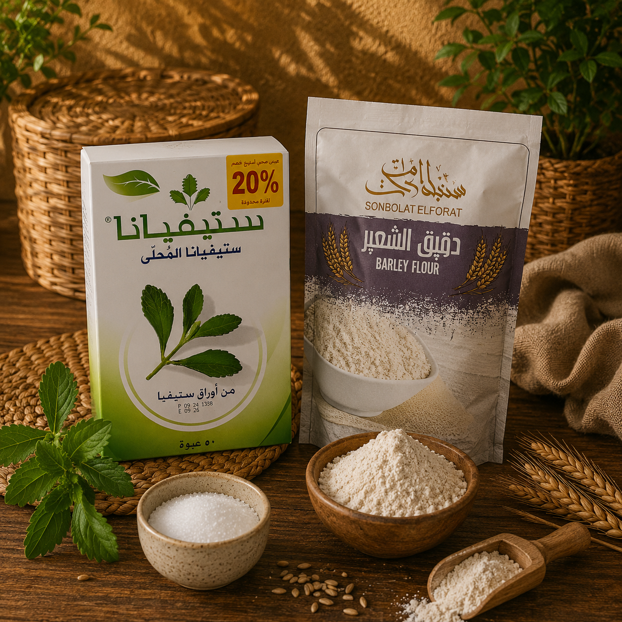 سكر و دقيق صحى