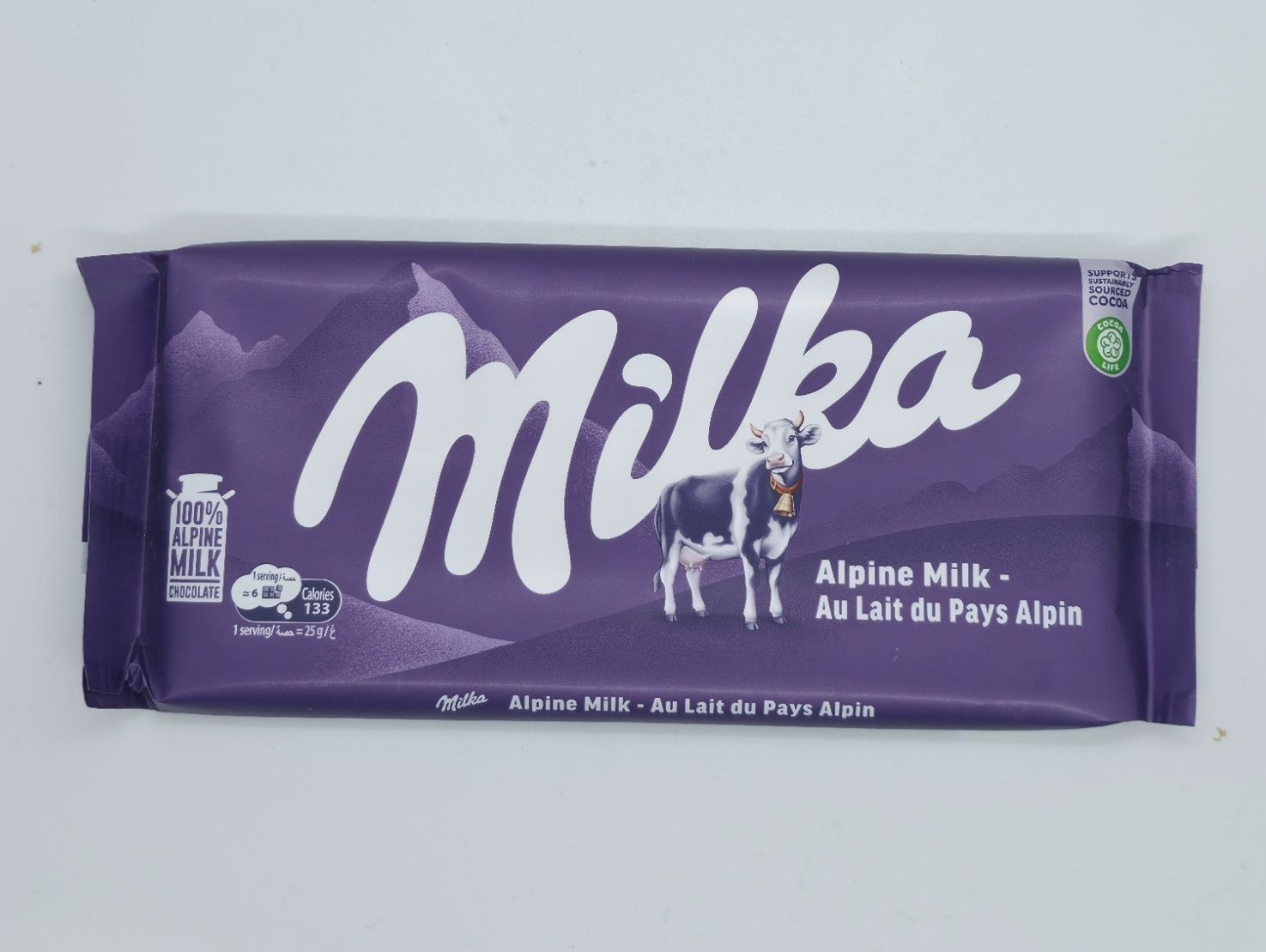 شيكولاته بحليب جبال الألب 90 جرام من ميلكا
